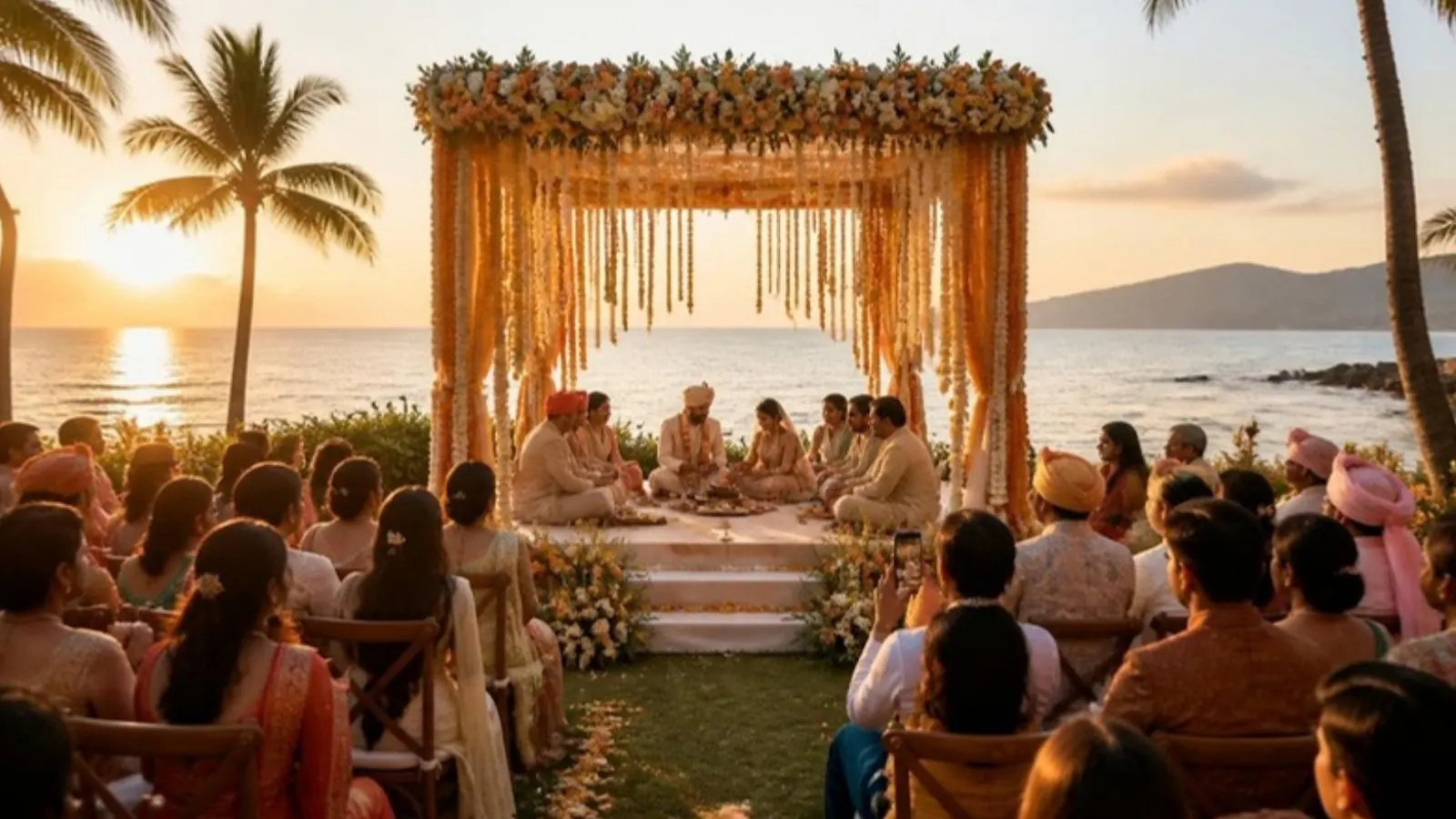 Mandap at golden hour